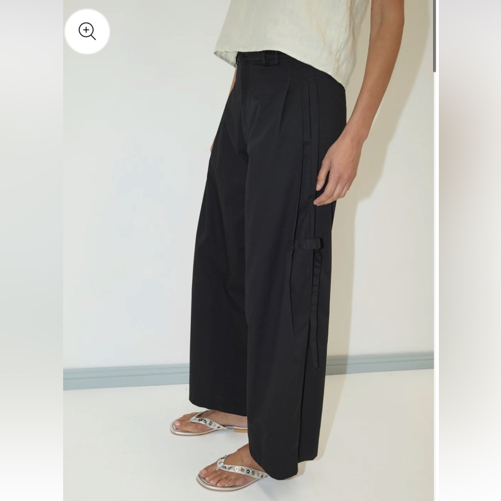 DEIJI STUDIOS BLACK TAB PANT - Picture 2 of 3